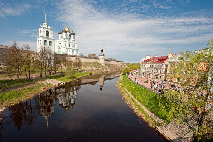 Псков центр города фото