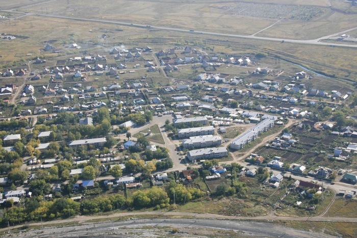 Вид с высоты птичьего полета село Агаповка