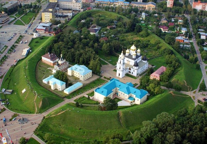 Вид Дмитрова с высоты