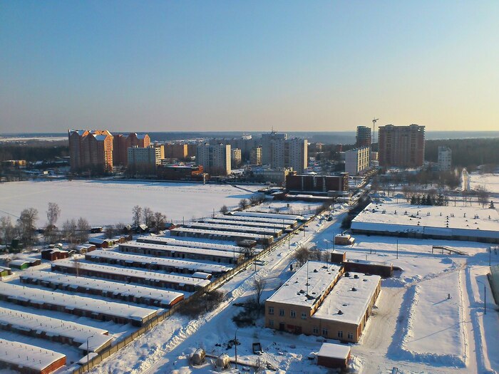 вид поселка Горки 10 с высоты птичьего полета