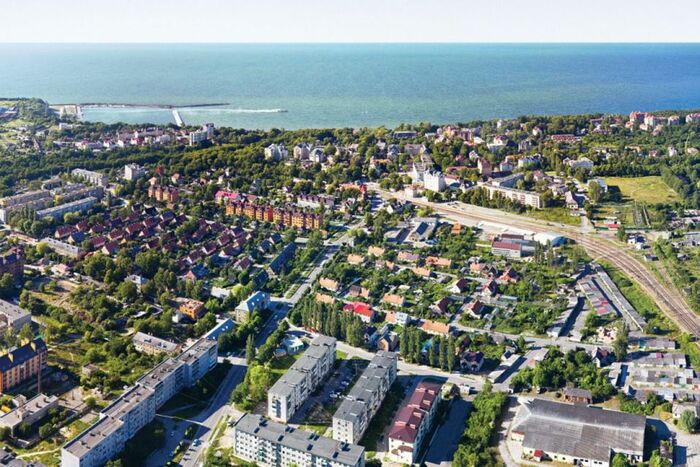 Живописный вид города Пионерского Калининградской области