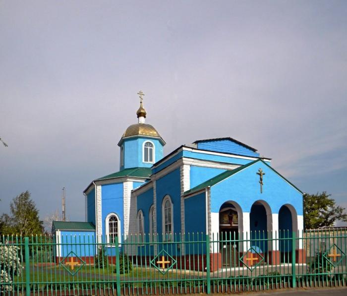 православный храм в поселке Пристень