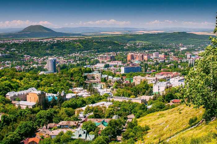 живописный вид города Пятигорска