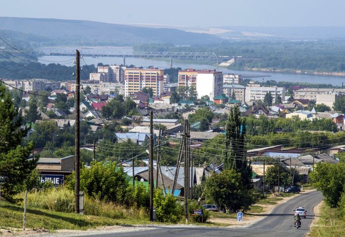 Вид с высоты на г Вятские Поляны