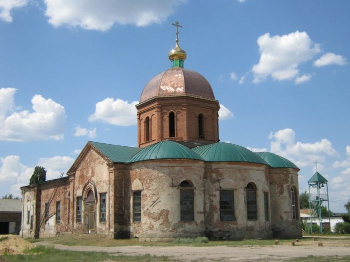 православный храм в селе Заброды Воронежской области