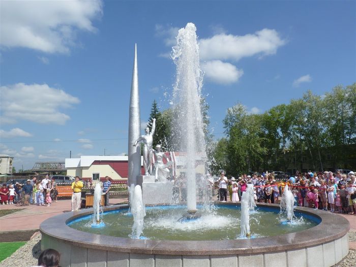 фонтан в городе Зиме